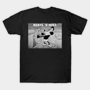 Boats N hoes steamboat Willie T-Shirt